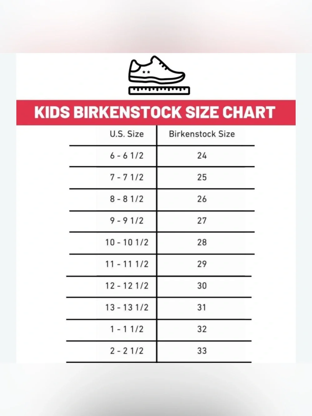 Birkenstock size 24